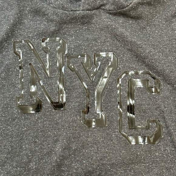 Brooklyn Calling N.Y.C Unisex Grey Black NYC Logo Hoodie Sweatshirt Size L - Picture 4 of 7